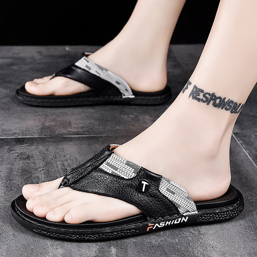Sandalias de Cuero con Tira Frontal - Estilo Moderno y Cómodo - Image 8