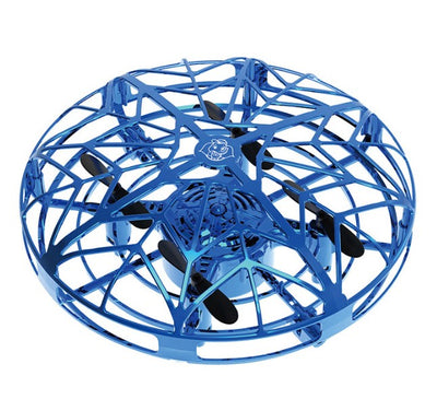 Gold mini UFO drone with a spherical protective cage and black propellers, sold as a 3-piece set. - Image 45
