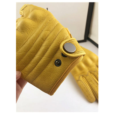 Guantes de Protección para Motociclista en Cuero Genuino Anti-Caídas - Image 2