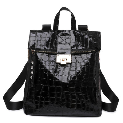 Mochila Escolar de Cuero Suave con Gran Capacidad para Mujer - Image 12