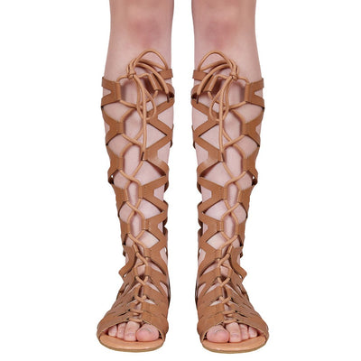 Botas Altas Rome con Tiras Cruzadas y Diseño Hueco - Image 4