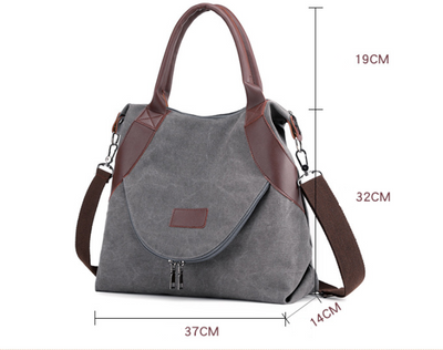 Bolsa Mensajera de Lona para Mujer - Estilo Casual - Image 10