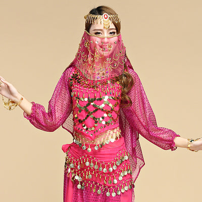 Velo de Danza del Vientre Flor de Cerezo - Image 3