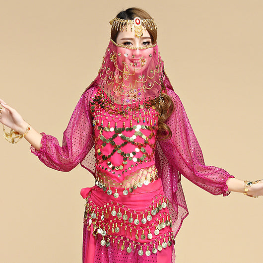 Velo de Danza del Vientre Flor de Cerezo - Image 3