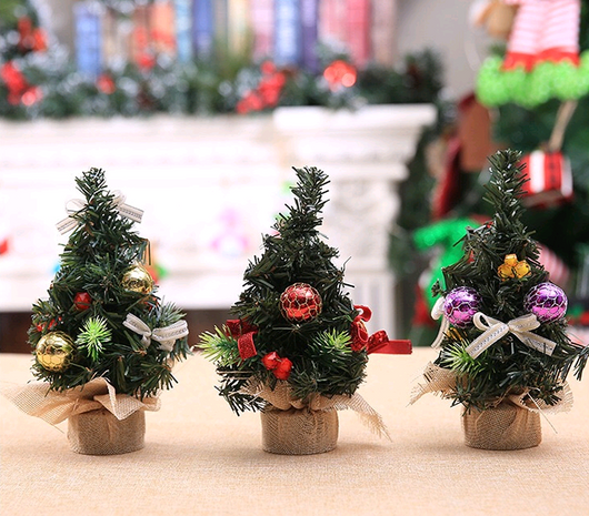 Árbol de Navidad Miniatura 20cm - Decoración Navideña de Escritorio - Image 6