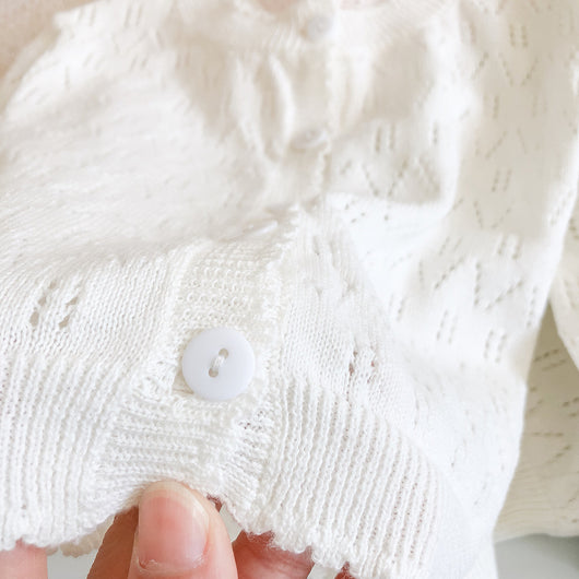Cardigan Tejido para Niña con Detalles Calados y Manga Larga - Image 31