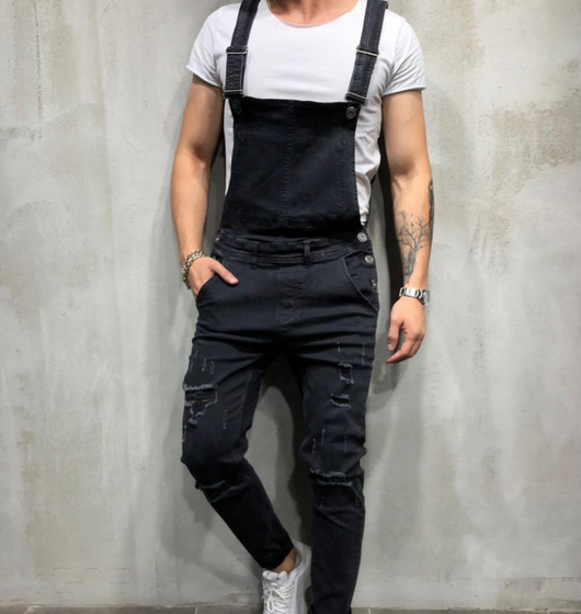 Enterizo Denim Sling con Rotos Desgarrados - Image 8