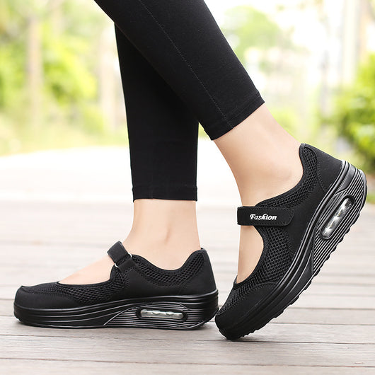 Zapatos Deportivos Acolchados para Mujer con Suela Gruesa Transpirable - Image 4