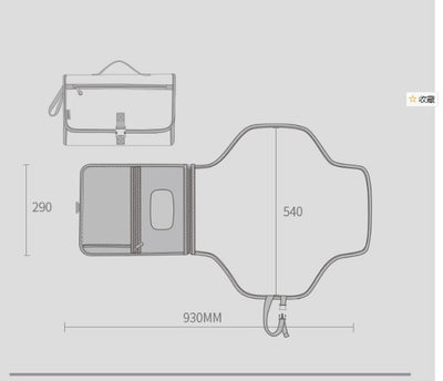 Cambiador Portátil Impermeable para Bebé con Bolsa de Viaje - Image 5
