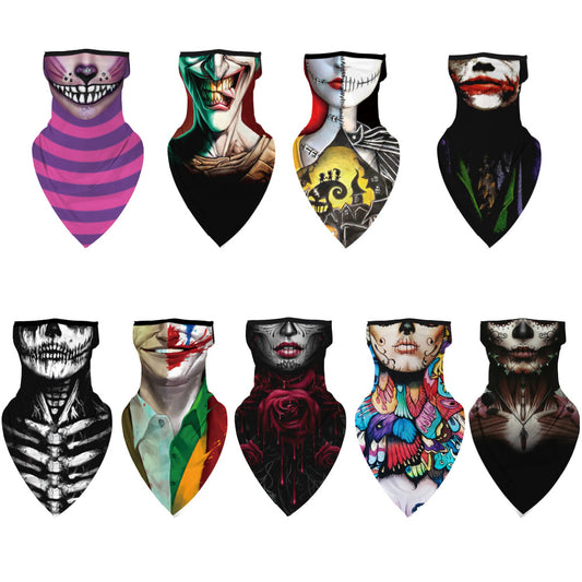 Pañuelo Triangular Estampado Payaso Halloween