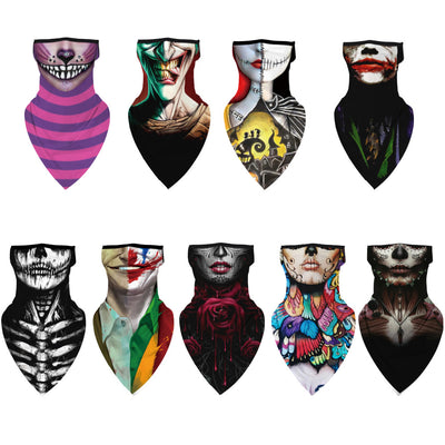 Pañuelo Triangular Estampado Payaso Halloween