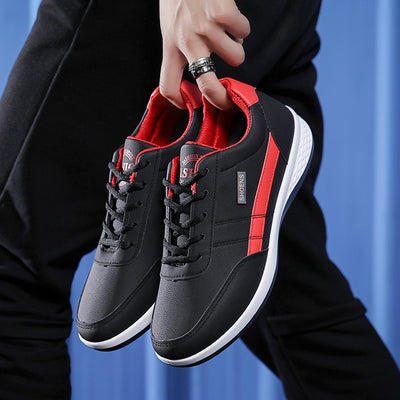 Zapatos Deportivos Casuales de Cuero Impermeables Versátiles - Image 2