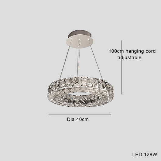 Lámpara de Araña LED Cristal Lujo Moderno Minimalista - Image 2