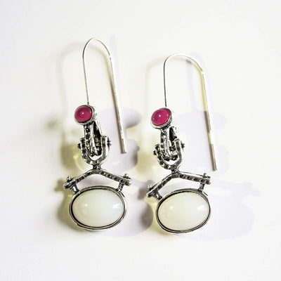 Aretes de Calcedonia y Amatista - Image 6