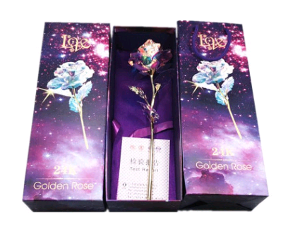 Conjunto de Rosas Doradas Luminosas 24K - Image 21