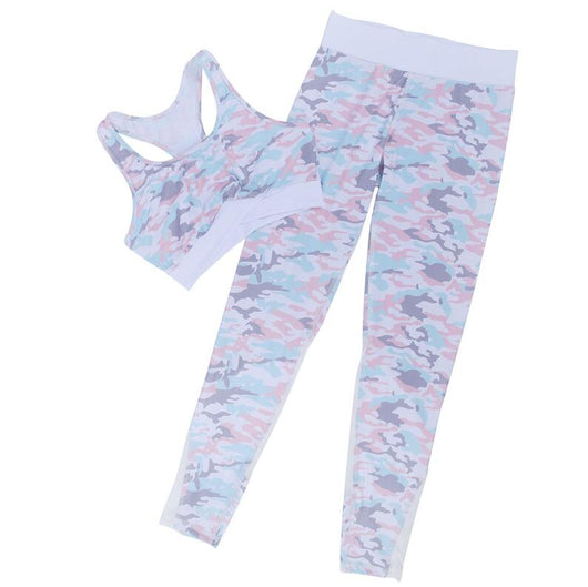 Conjunto Deportivo Camuflaje 2 Piezas: Sujetador Deportivo Mesh y Leggings Fitness - Image 4