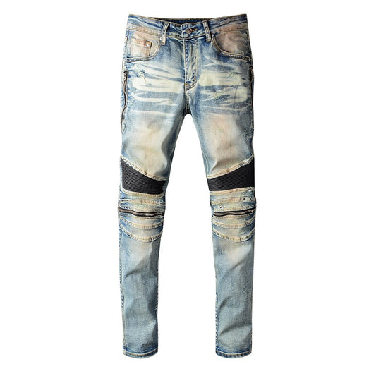 Jeans Slim Fit con Costuras en las Rodillas - Image 2