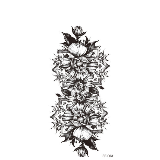 Tatuajes Temporales Floral Impermeables - Diseños Delicados y Duraderos - Image 10