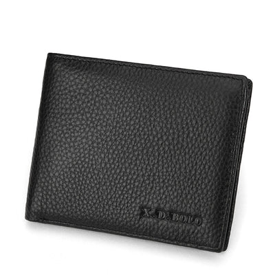 Billetera Delgada de Cuero Genuino para Hombre - Diseño Minimalista