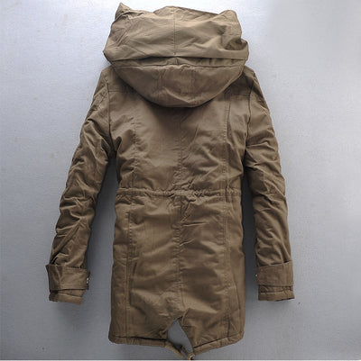 Chamarra Hoodie Suelta Gruesa de Largo Medio - Estilo Europeo y Americano - Image 2