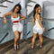 Jumpsuit de Tirantes con Estampado de Letras