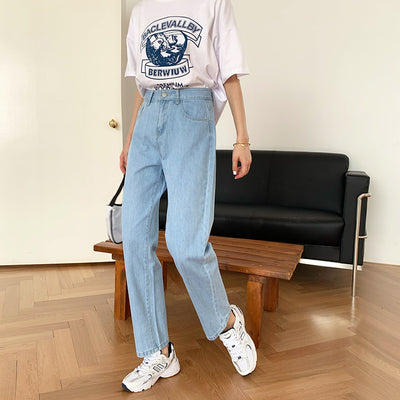 Pantalón Recto Cintura Alta Holgado Estilo Mop - Image 2