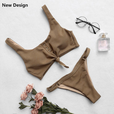Traje de Baño Mujer Espalda Descubierta - Diseño Liso - Image 6