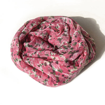 Pañuelo de Seda Floral Elegante - Bufanda Versátil para Mujer - Image 6