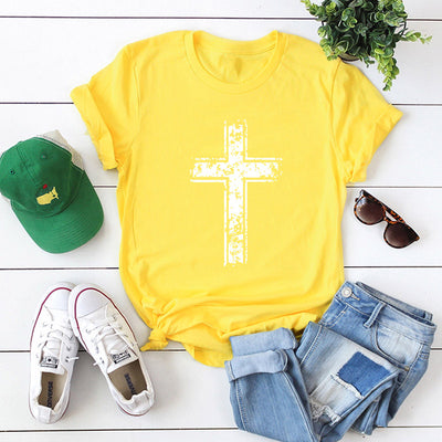 Camiseta de Algodón Cross para Mujer - Manga Corta - Image 12