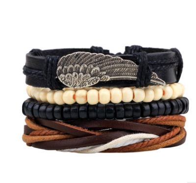 Pulseras de Cuero con Abalorios Artesanales - Image 17