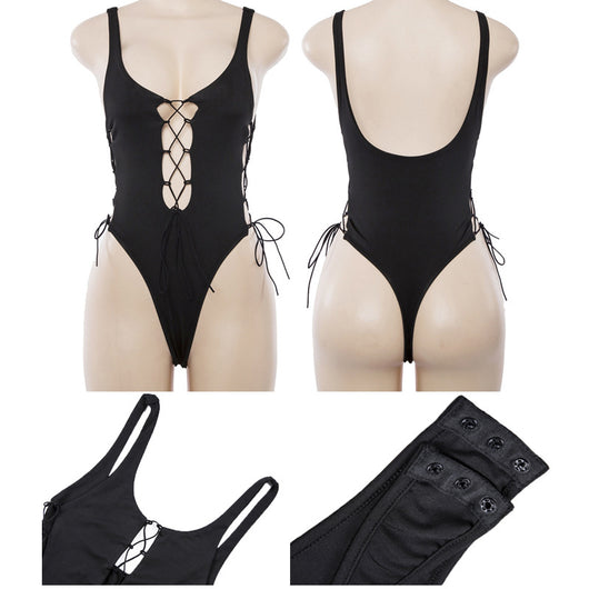 Traje de Baño Enterizo Elegante para Mujer - Diseño Europeo y Americano - Image 3
