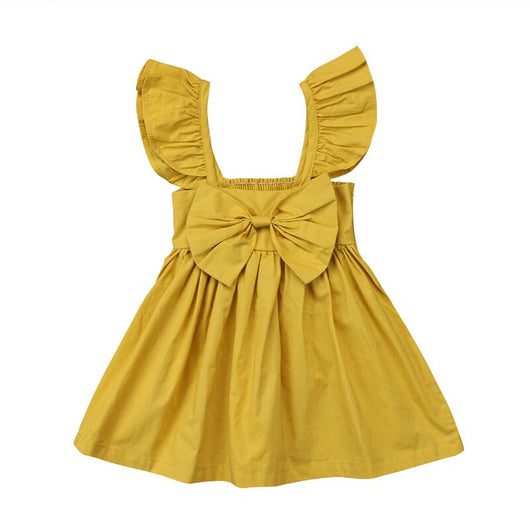 Vestido con Mangas Volantes y Lazo - Image 4