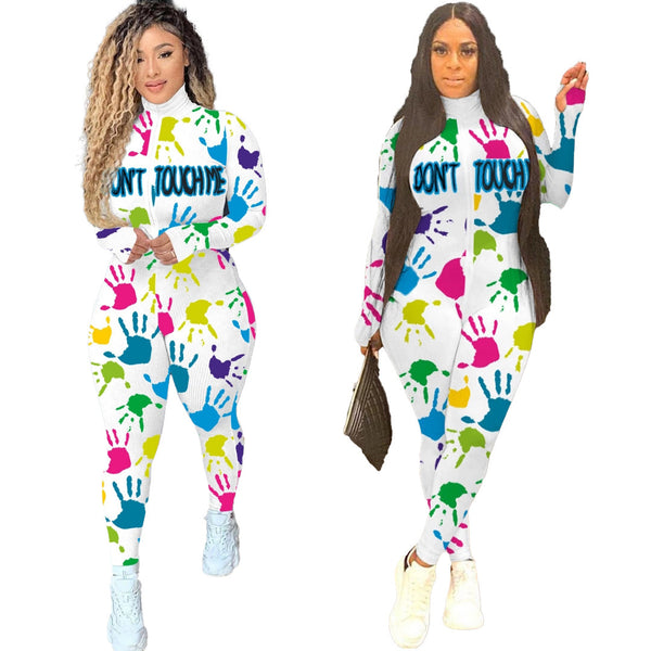 Jumpsuit Estampado con Textura Acanalada