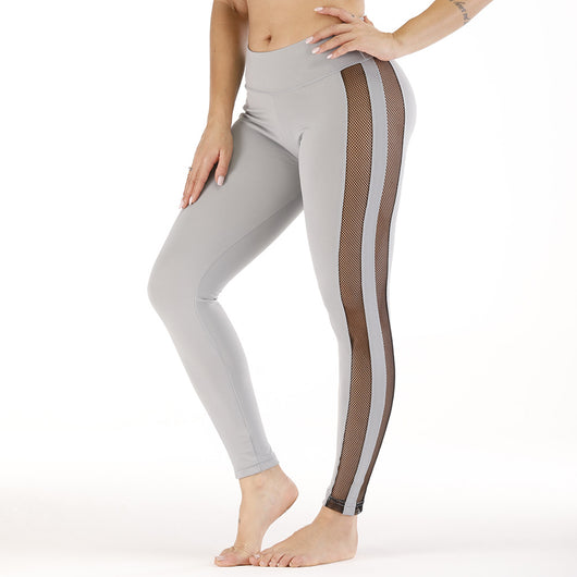 Pantalones de Yoga para Mujer con Panel Lateral de Malla Transpirable - Image 5