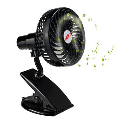 Ventilador Portátil Recargable USB con Pinza Silencioso 4 Aspas - Ventilador para Cochecito Bebé
