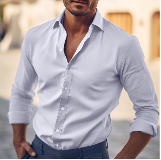 Camisa de Negocios Casual para Hombre - Estilo Versátil - Image 13
