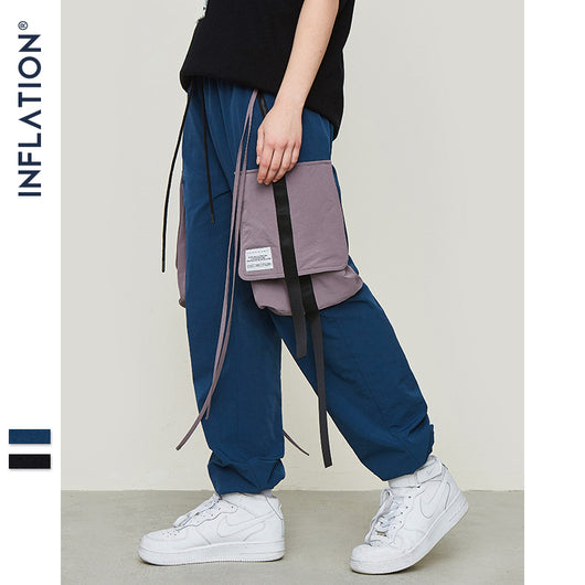 Pantalones Cargo Harem con Bolsillos Laterales para Hombre - Image 4