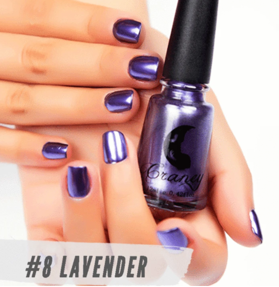 Esmalte de Uñas Color Plata Espejo - Acabado Metalizado Acero Inoxidable