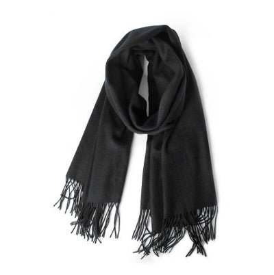Bufanda de Cashmira Sintética Color Sólido para Invierno - Image 10