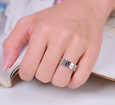 Anillo Clásico Poker Plata 925 Esterlina - Image 2