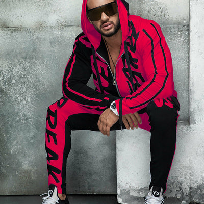Sudadera Hoodie Cardigan Slim Estampado para Hombre - Image 12