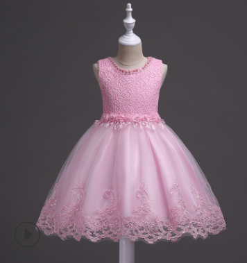 Vestido de Princesa para Niñas - Diseño Floral Elegante para Bodas y Celebraciones - Image 11
