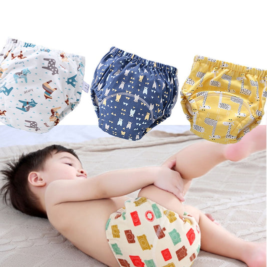 Pantalones de Entrenamiento Reutilizables de Gasa 6 Capas para Bebé