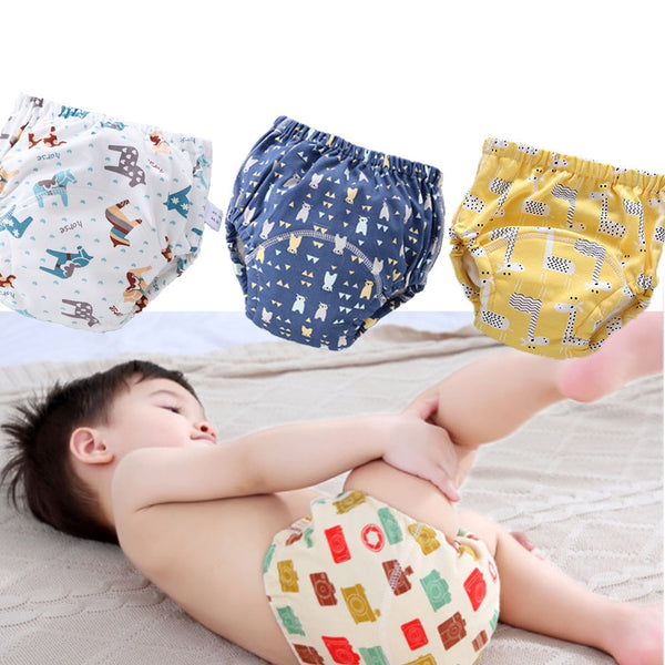 Pantalones de Entrenamiento Reutilizables de Gasa 6 Capas para Bebé