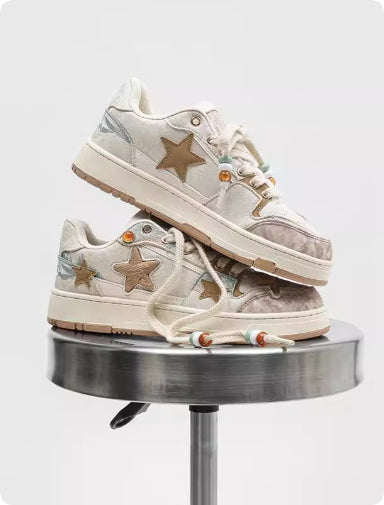 Tenis Plataforma con Patrón de Estrellas para Parejas - Image 10