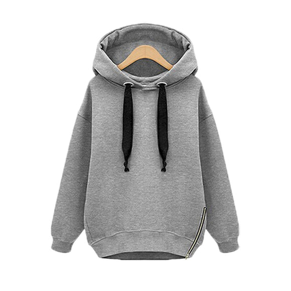 Sudadera Mujer con Capucha Suelta y Manga Larga