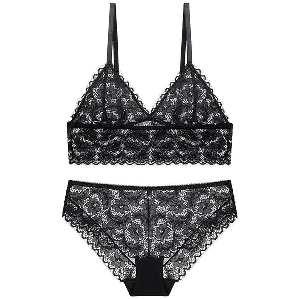 Conjunto de Brasier de Encaje sin Varillas para Mujer - Image 14