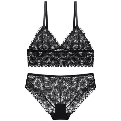 Conjunto de Brasier de Encaje sin Varillas para Mujer - Image 14