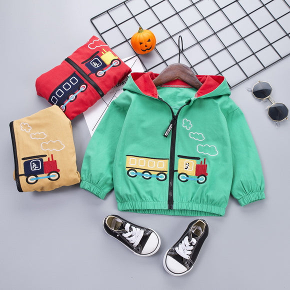 Chaqueta Infantil Estampado Tren
