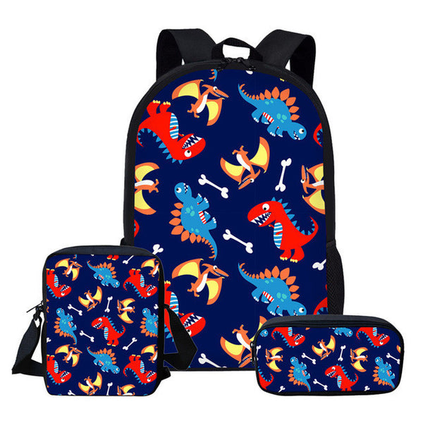 Mochila Escolar Infantil de Dinosaurio